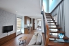 A well-decorated duplex 2 bedrooms apartment for rent in Au Co st, Tay Ho